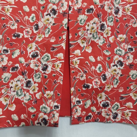 Antonio Melani Womens Size 2 Fitted Pencil Skirt Floral Lined Waistband Back Zip - Picture 5 of 11